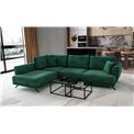Corner sofa Elarde L, Loco 35, green, H90x276x191