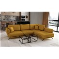 Corner sofa Elarde R, Gojo 45, yellow, H90x276x191