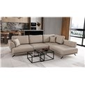 Corner sofa Elarde R, Sola 18, beige, H90x276x191