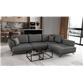 Corner sofa Elarde R, Sola 6, gray, H90x276x191