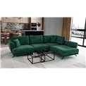 Corner sofa Elarde R, Loco 35, green, H90x276x191