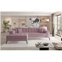 Угловой диван Elsolange L, Omega 91, розовый, H80x292x196