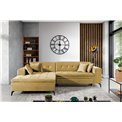 Corner sofa Elsolange L, Savoi 45, yellow, H80x292x196