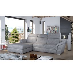 Угловой диван Eltrevisco L, Berlin 01, серый, H100x272x216