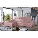 Corner sofa Eltrevisco L, Omega 91, pink, H100x272x216