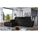 Corner sofa Eltrevisco L, Soft 11, black, H100x272x216