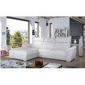 Corner sofa Eltrevisco L, Soft 17, white, H100x272x216