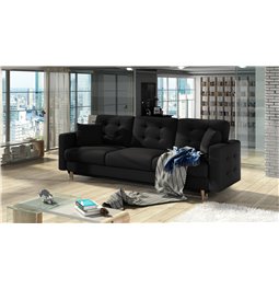 Sofa bed Elsgard , Sawana 14, black, H93x233x46
