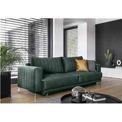Sofa bed Ellise , Lukso 35, green, H90x250x95