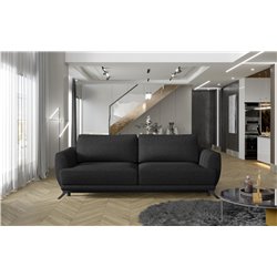 Sofa bed Elmego , Inari 100, black, H90x242x95