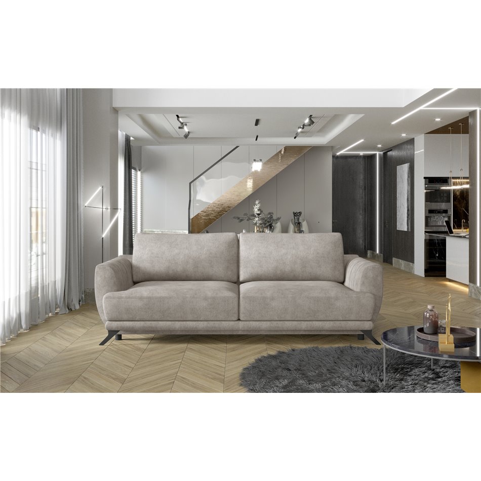 Sofa bed Elmego , Dora 21, beige, H90x242x95