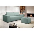 Sofa bed Elsilla , Poco 100, green, H96x260x104