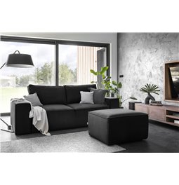 Sofa bed Elsilla , Loco 10, black, H96x260x104