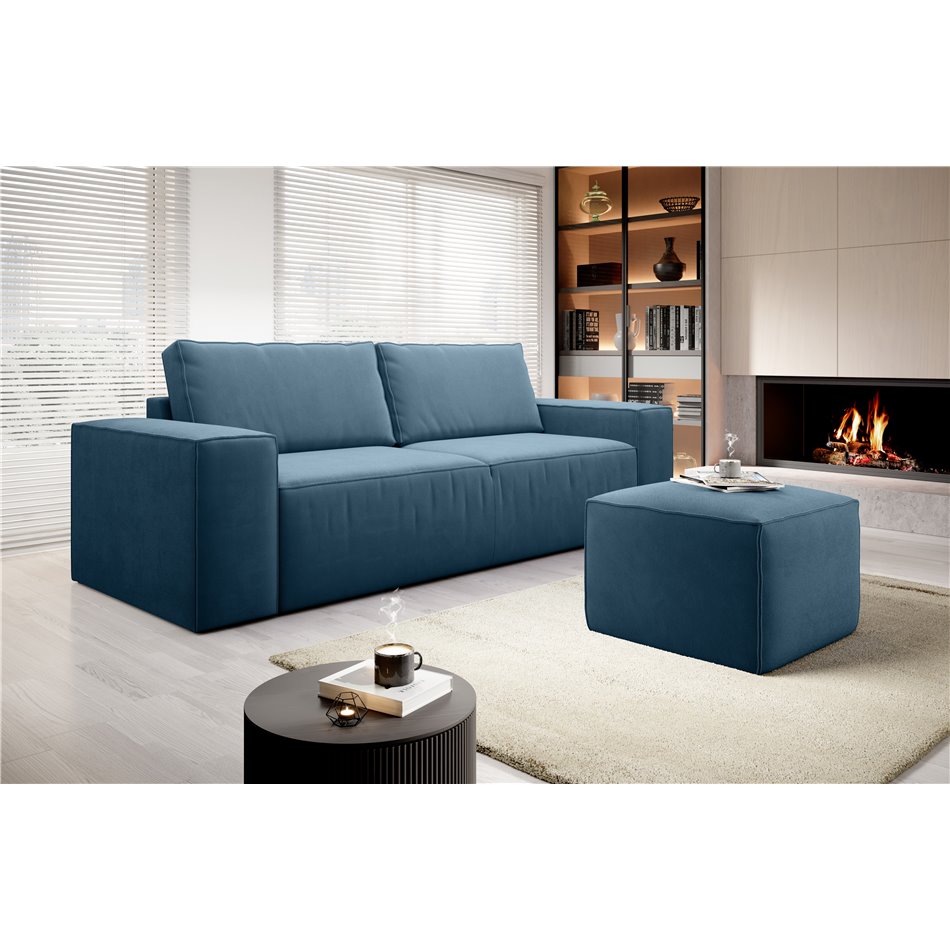 Sofa bed Elsilla , Savoi 38, blue, H96x260x104