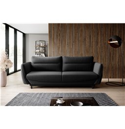 Sofa bed Elsilva , Flores 10, black, H90x236x95