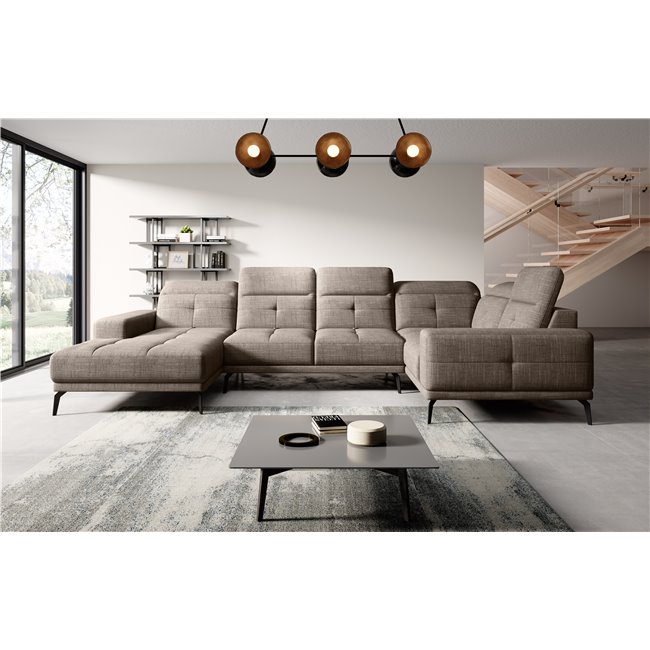 Corner sofa Elneviro R, Marte 20, beige, H77x350x201