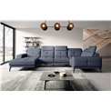 Corner sofa Elneviro R, Poco 40, blue, H77x350x201