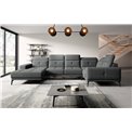 Corner sofa Elneviro R, Vero 5, gray, H77x350x201