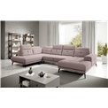 Угловой диван Elretan L, Gojo 101, розовый, H107x350x205