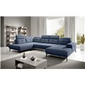Corner sofa Elretan L, Gojo 40, blue, H107x350x205