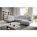 Угловой диван Elretan L, Sola 4, серый, H107x350x205