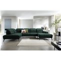 Corner sofa Elretan L, Loco 35, green, H107x350x205