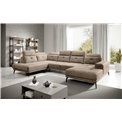 Corner sofa Elretan L, Nube 20, light brown, H107x350x205