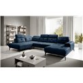 Corner sofa Elretan L, Nube 40, blue, H107x350x205