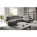 Corner sofa Elretan R, Marte 130, gray, H107x350x205