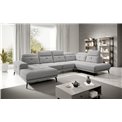 Corner sofa Elretan R, Gojo 4, gray, H107x350x205