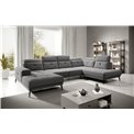 Corner sofa Elretan R, Gojo 5, gray, H107x350x205