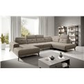 Corner sofa Elretan R, Vero 18, beige, H107x350x205