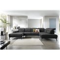 Corner sofa Elretan R, Loco 06, gray, H107x350x205