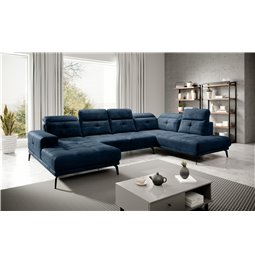 Corner sofa Elretan R, Nube 40, blue, H107x350x205