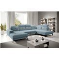 Corner sofa Elretan R, Savoi 100, blue, H107x350x205