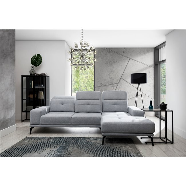 Corner sofa Eltorrenso    R, Primo 88, gray, H98x265x175