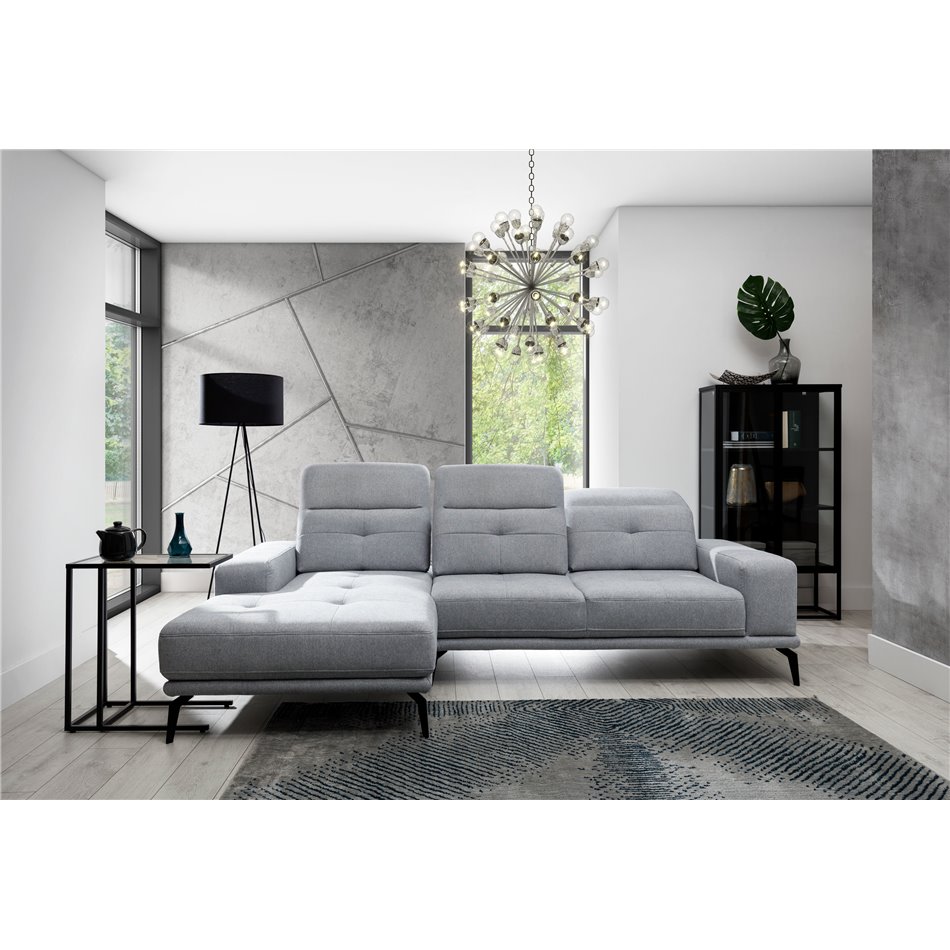 Угловой диван Eltorrenso     L, Primo 88, серый, H98x265x175
