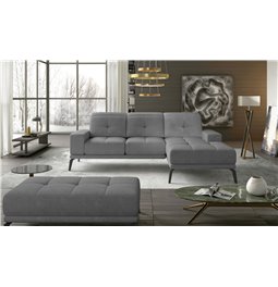 Угловой диван Eltorrenso R, Soro 93, серый, H98x265x53
