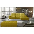 Corner sofa Eltorrenso R, Omega 68, yellow, H98x265x53