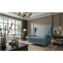 Sofa Elaros , Cover 70, blue, H103x150x55