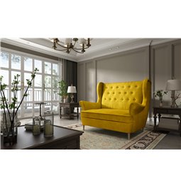 Sofa Elaros , Omega 68, yellow, H103x150x55
