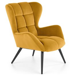 Arm chair Harion, mustard, 91x75x86cm, sedv.h-48cm