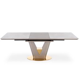Dinner table Halentino, grey/golden,H76x220x90cm
