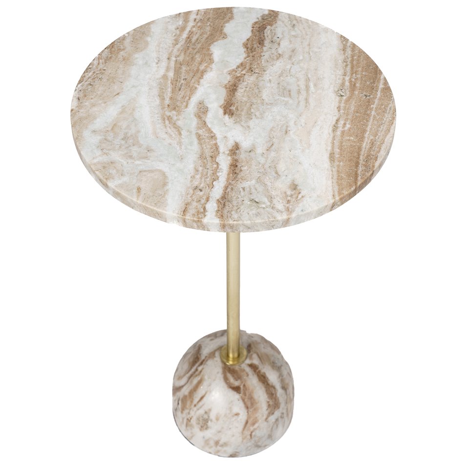 Side table Nema, marble, H58cm, D35.5cm