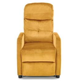 Arm chair folding Helipe, mustard,H103x84x76,seat.H48cm