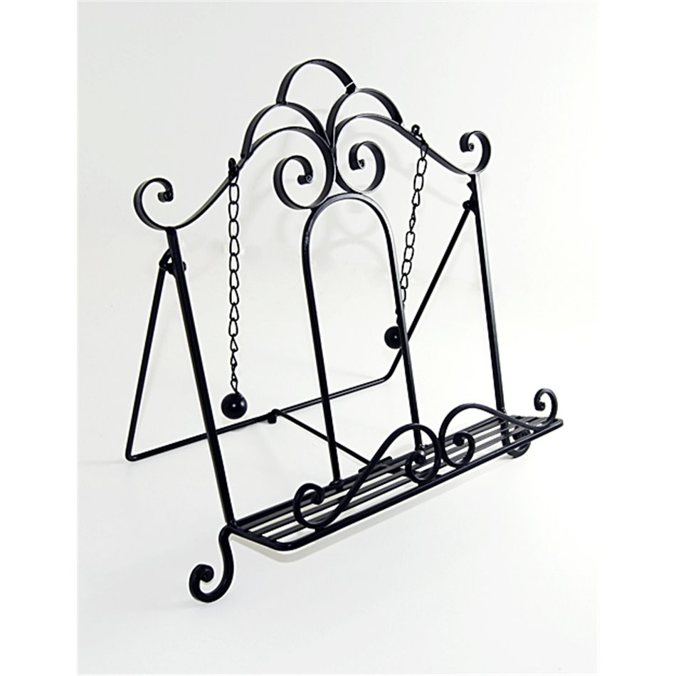 Bookholder Retro metal, black