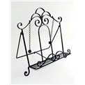 Bookholder Retro metal, black