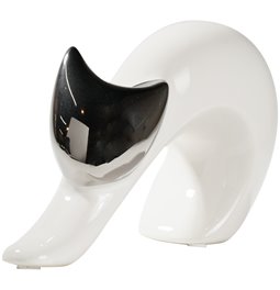 Sculpture Cat Mona, ceramics, 7x20xH12cm