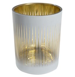 Candleholder Future, glass, H12.5xD10cm