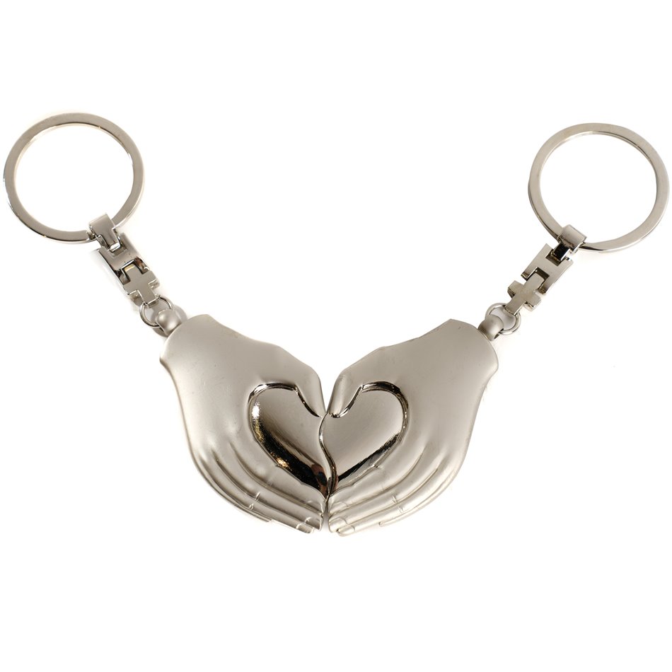 Keychain Heart hands, 3.8xH7.5cm